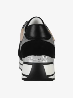 Queen Helena Sneakers donna scamosciate con platform