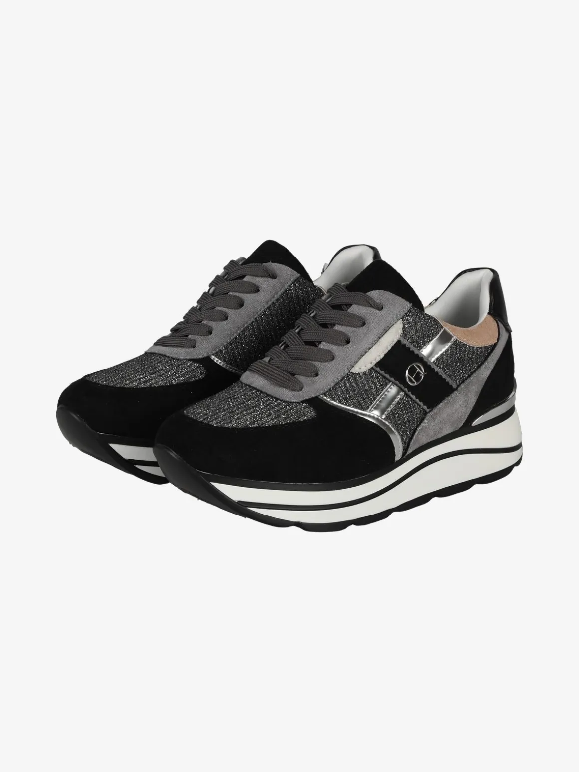 Queen Helena Sneakers donna scamosciate con platform