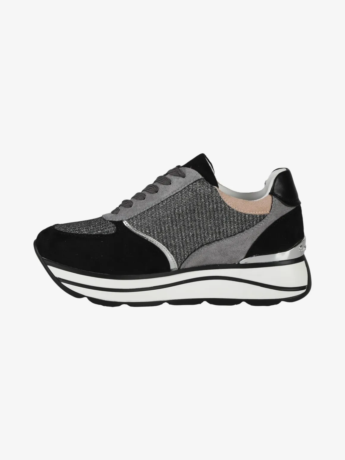 Queen Helena Sneakers donna scamosciate con platform