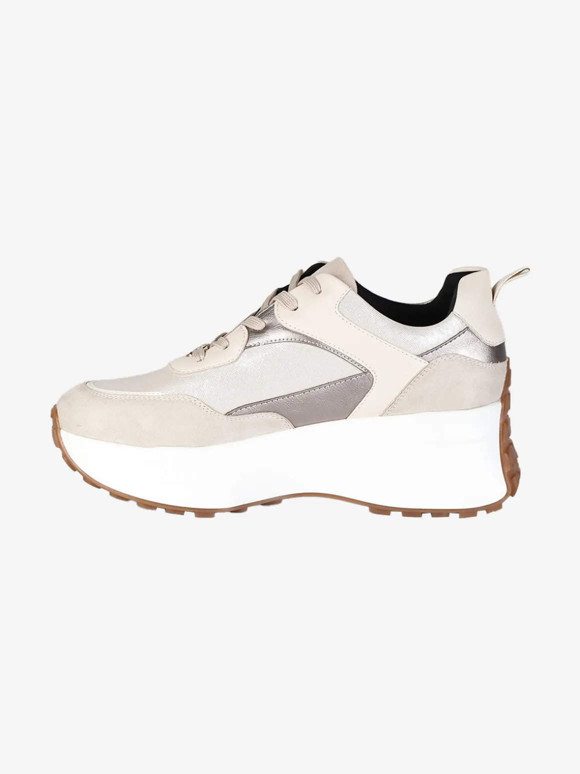 Queen Helena Sneakers donna stringate con platform