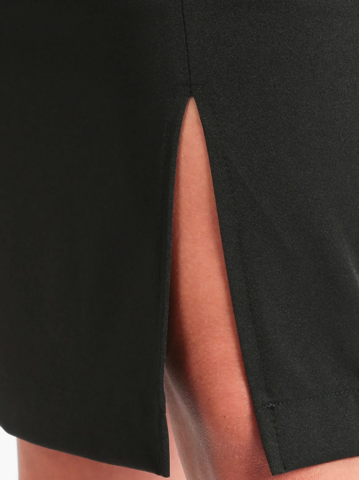 Radaus Gonna longuette donna con spacco - nero