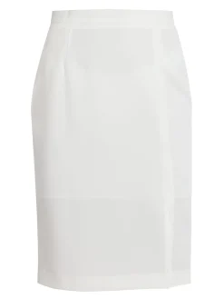 Radaus Gonna longuette donna con spacco - bianco