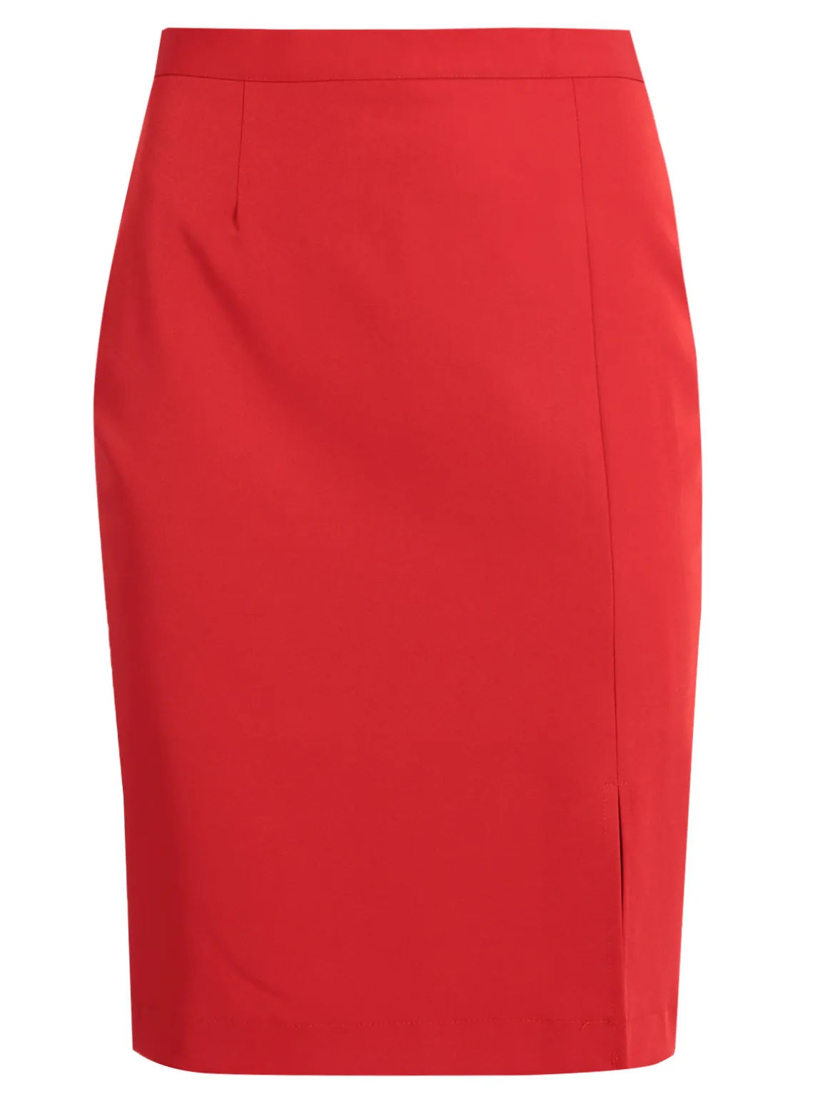Radaus Gonna longuette donna con spacco - rosso