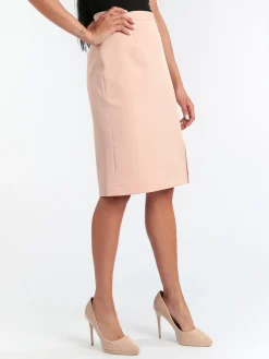 Radaus Gonna longuette donna con spacco - rosa