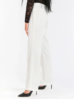 Radaus Pantaloni classici da donna a gamba dritta - bianco