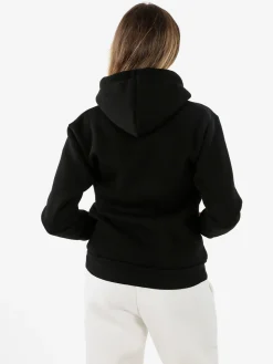 Raggi Lunari Felpa pesante da donna con cappuccio - nero