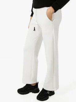 Raggi Lunari Pantaloni da donna in felpa a gamba larga con coulisse - bianco