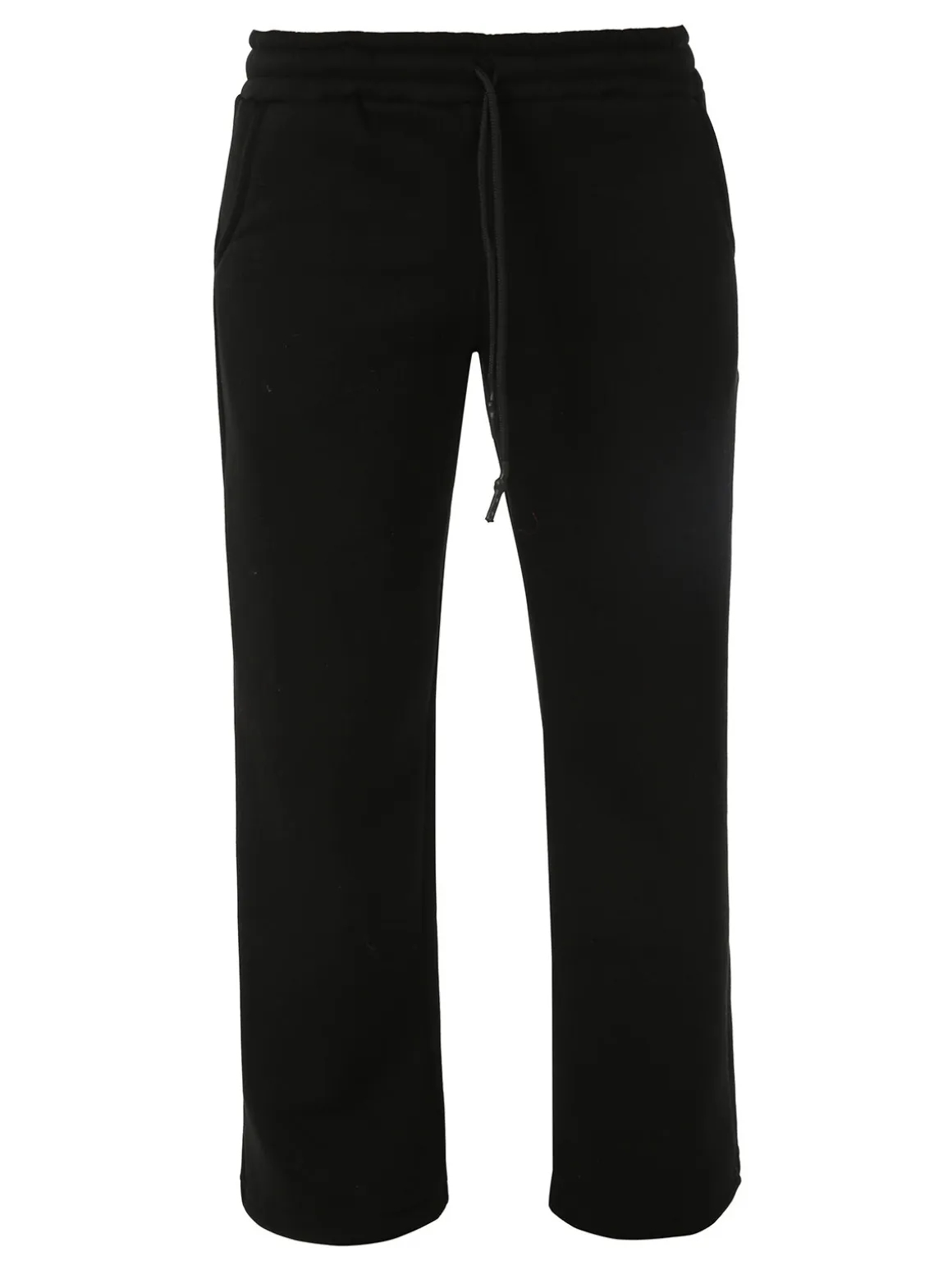 Raggi Lunari Pantaloni da donna in felpa a gamba larga con coulisse - nero