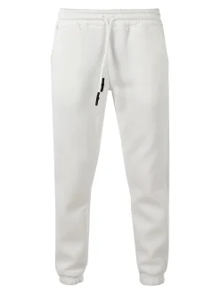 Raggi Lunari Pantaloni tuta da donna felpati con coulisse - bianco