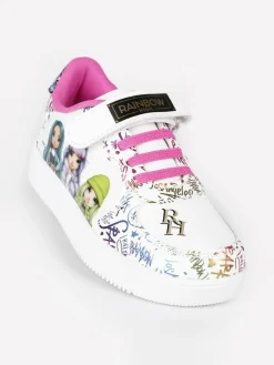 Rainbow Sneakers da bambina con strappo