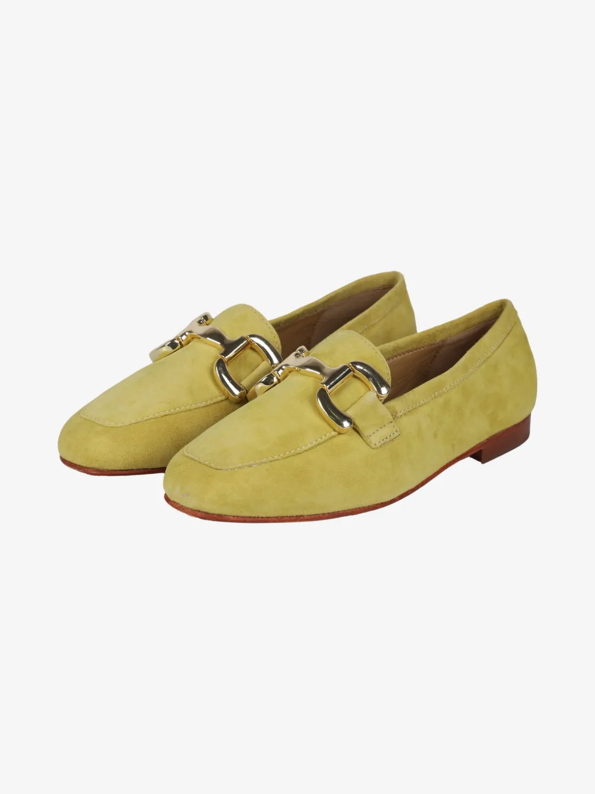 Rebecca Mocassini donna in pelle scamosciata con placchetta