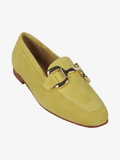 Rebecca Mocassini donna in pelle scamosciata con placchetta