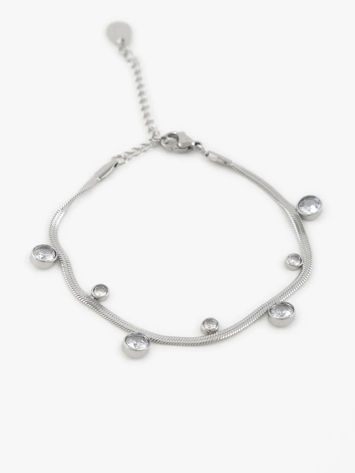 Rejena Bracciale piatto con strass