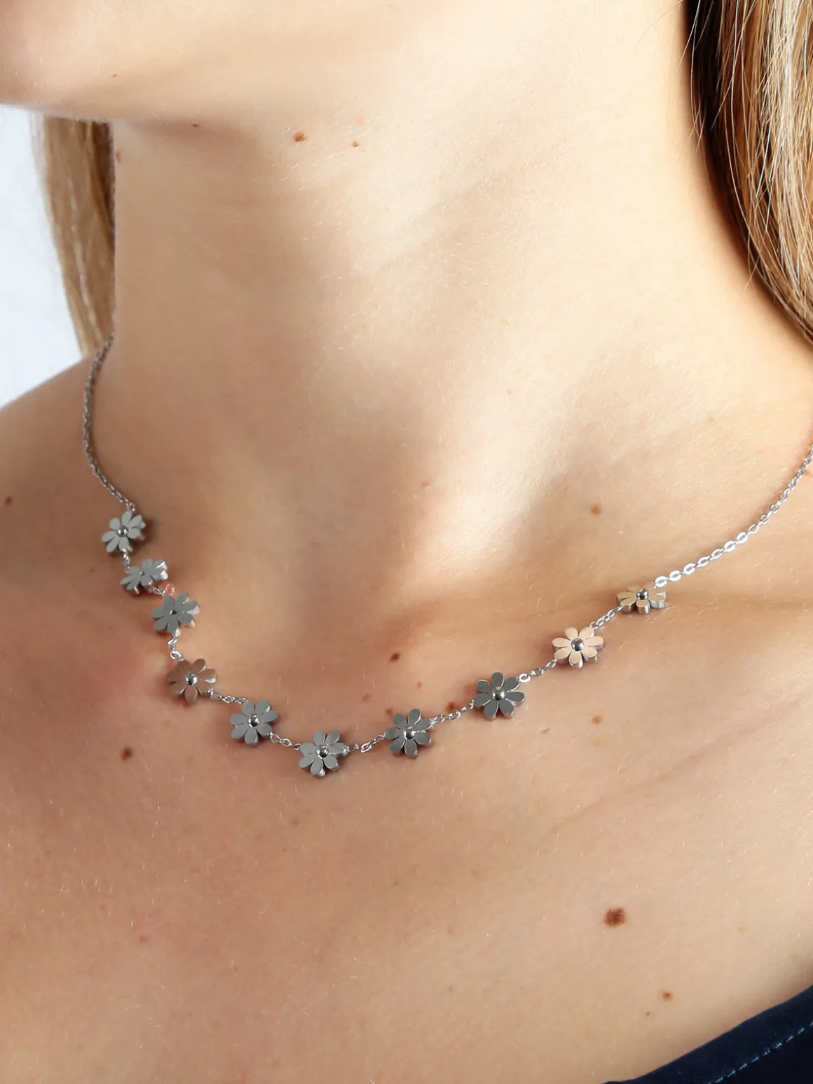 Rejena Collana donna con fiori