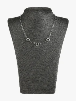 Rejena Collana donna in acciaio con strass