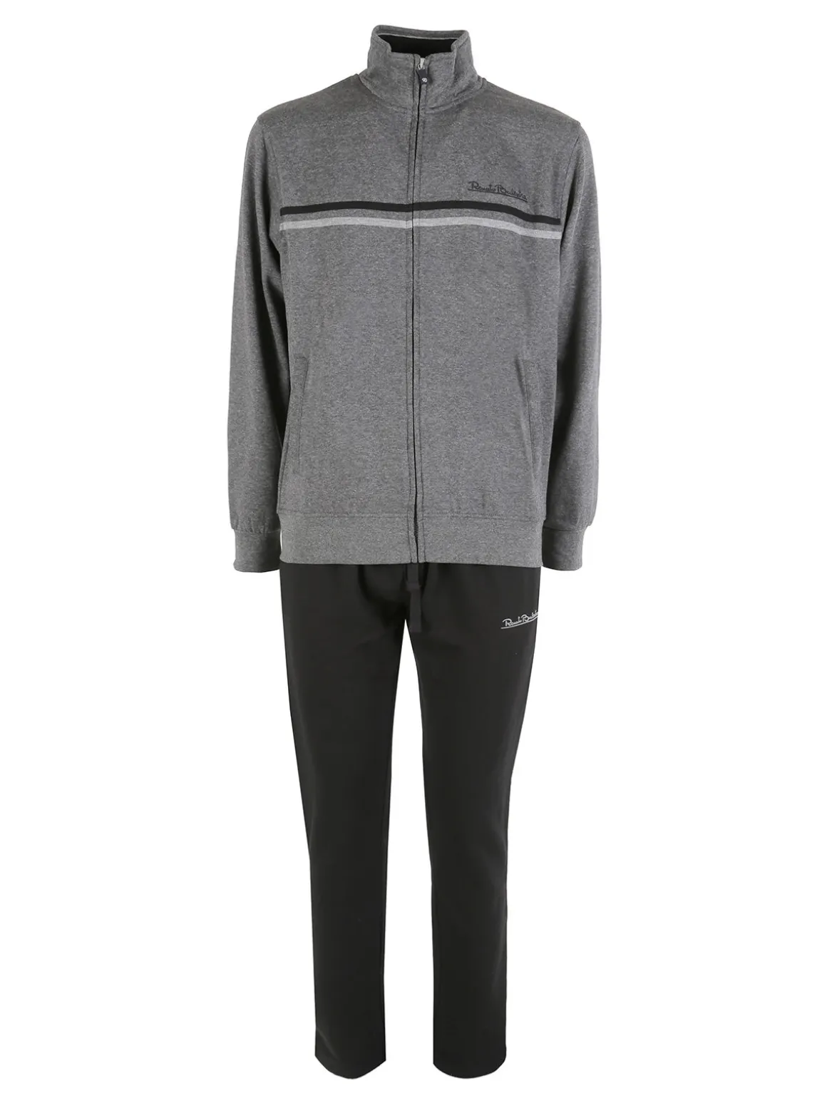 Renato Balestra Completo tuta da uomo 2 pezzi con felpa zip e pantaloni - antracite