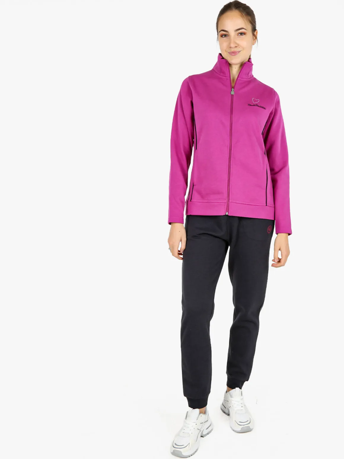 Renato Balestra Completo tuta donna con felpa e pantaloni - fucsia