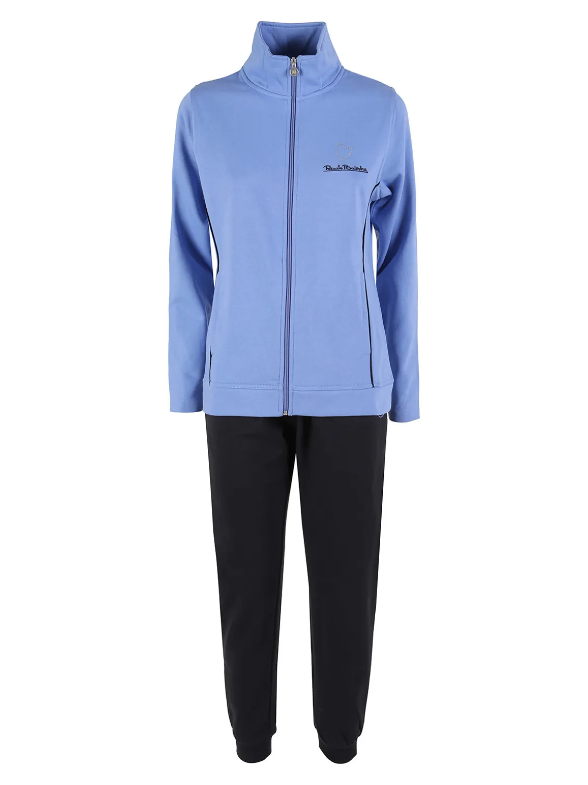 Renato Balestra Completo tuta donna 2 pezzi con felpa e pantaloni - azzurro