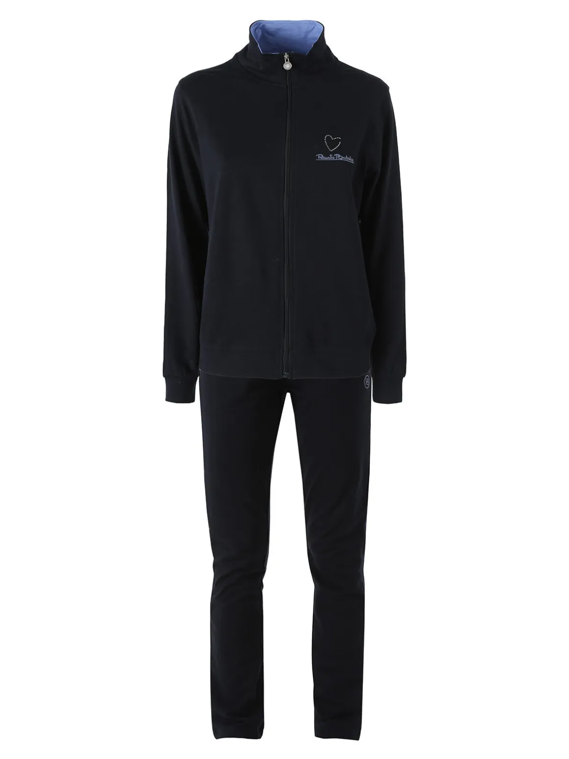 Renato Balestra Completo tuta 2 pezzi full zip in cotone - blu scuro