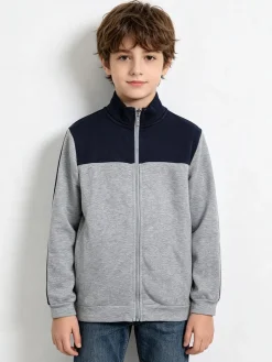 Renato Balestra Felpa da bambino full zip con strisce sulle maniche