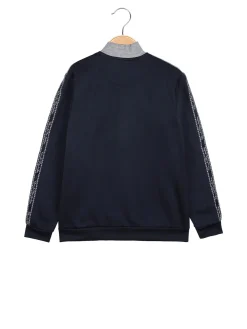 Renato Balestra Felpa da bambino full zip con strisce sulle maniche