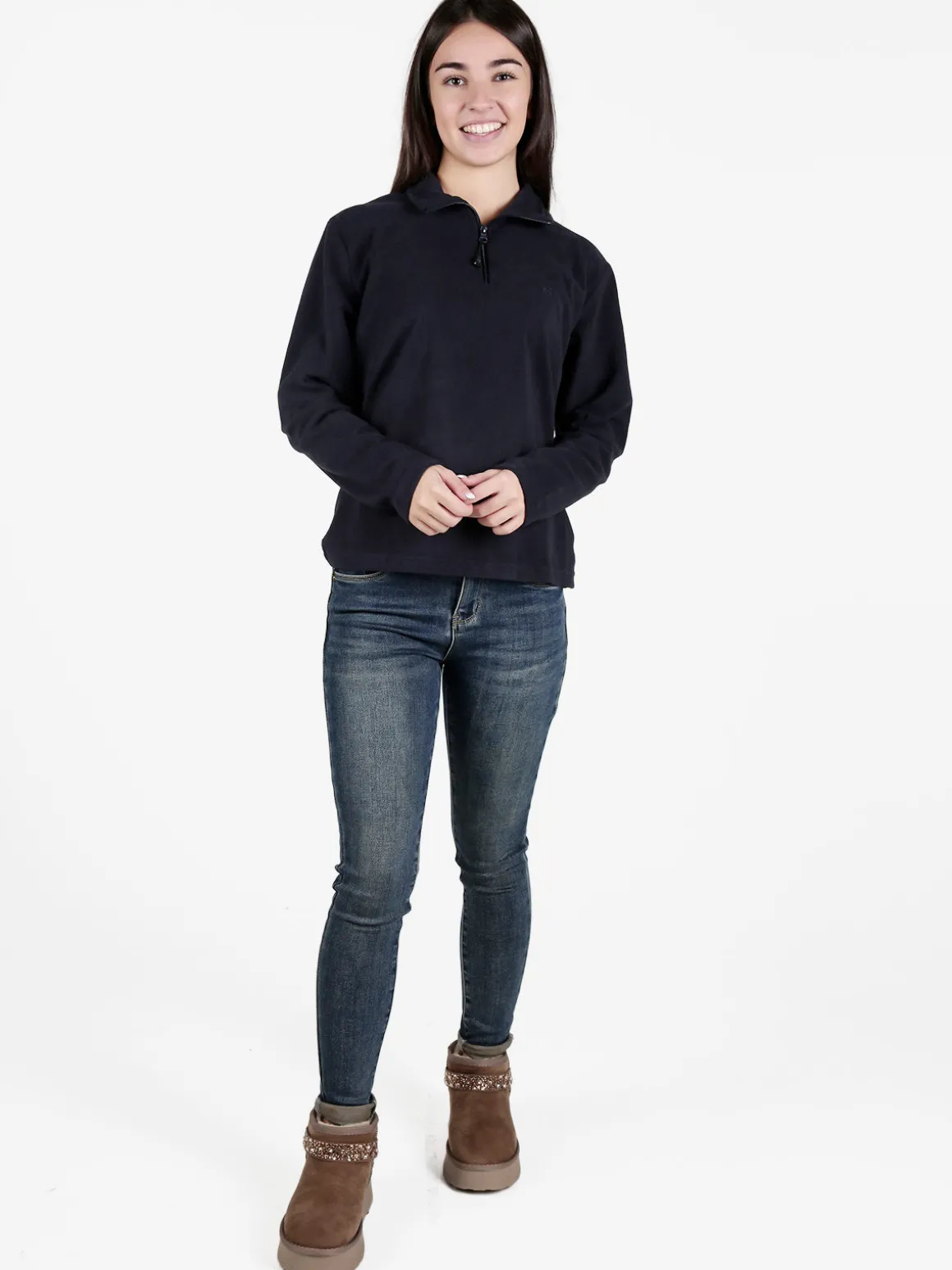 Renato Balestra Felpa donna in pile a mezza zip