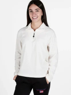 Renato Balestra Felpa donna in pile a mezza zip
