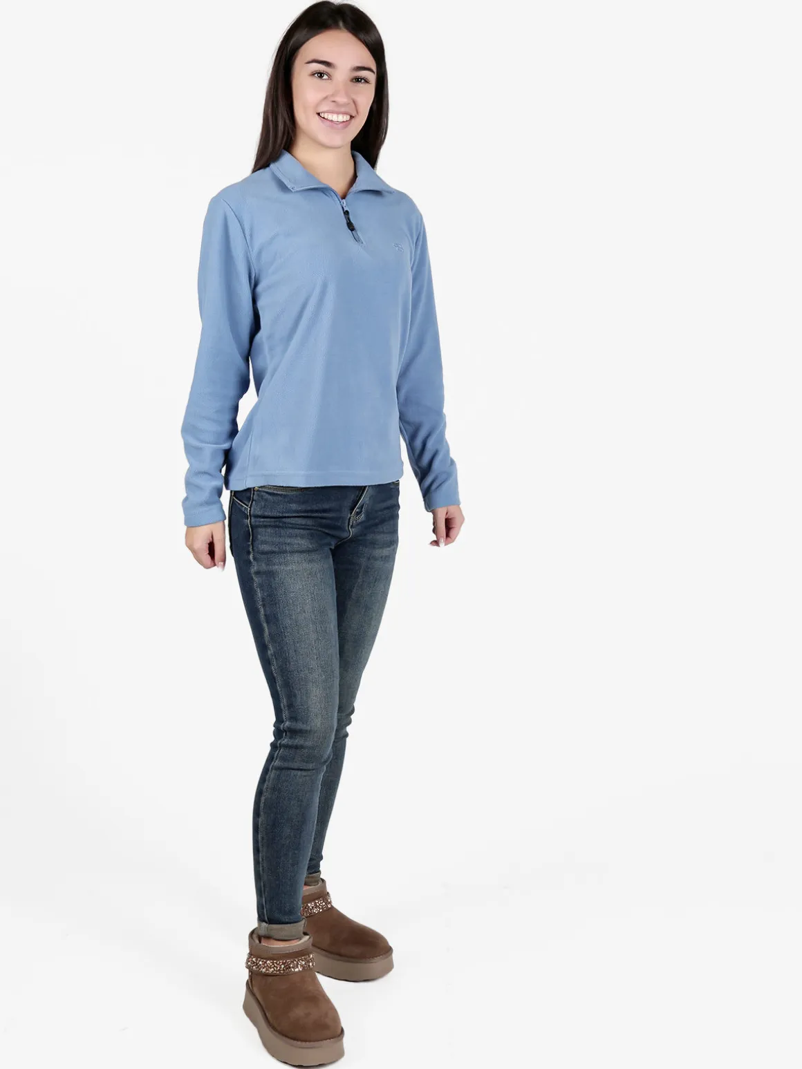 Renato Balestra Felpa donna in pile a mezza zip