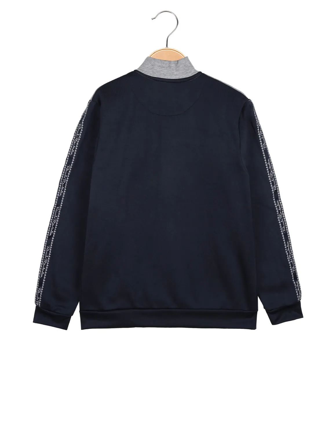 Renato Balestra Felpa pesante da ragazzo full zip con strisce sulle maniche
