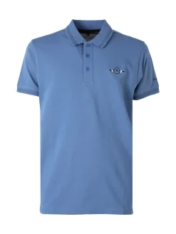 Renato Balestra Polo da uomo in cotone a maniche corte - blu