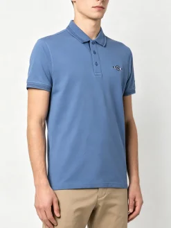 Renato Balestra Polo da uomo in cotone a maniche corte - blu