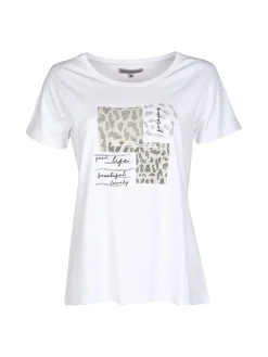 Renato Balestra T-shirt donna in cotone bielastico con stampa