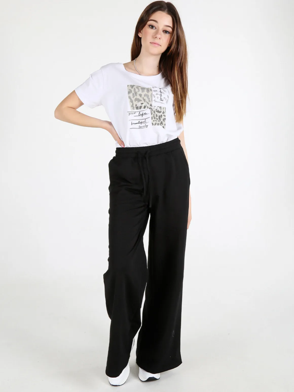 Renato Balestra T-shirt donna in cotone bielastico con stampa
