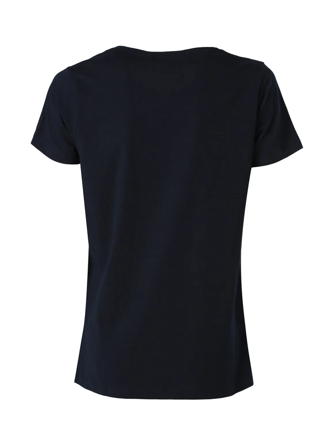 Renato Balestra T-shirt girocollo da donna in cotone con stampa e brillantini - blu scuro