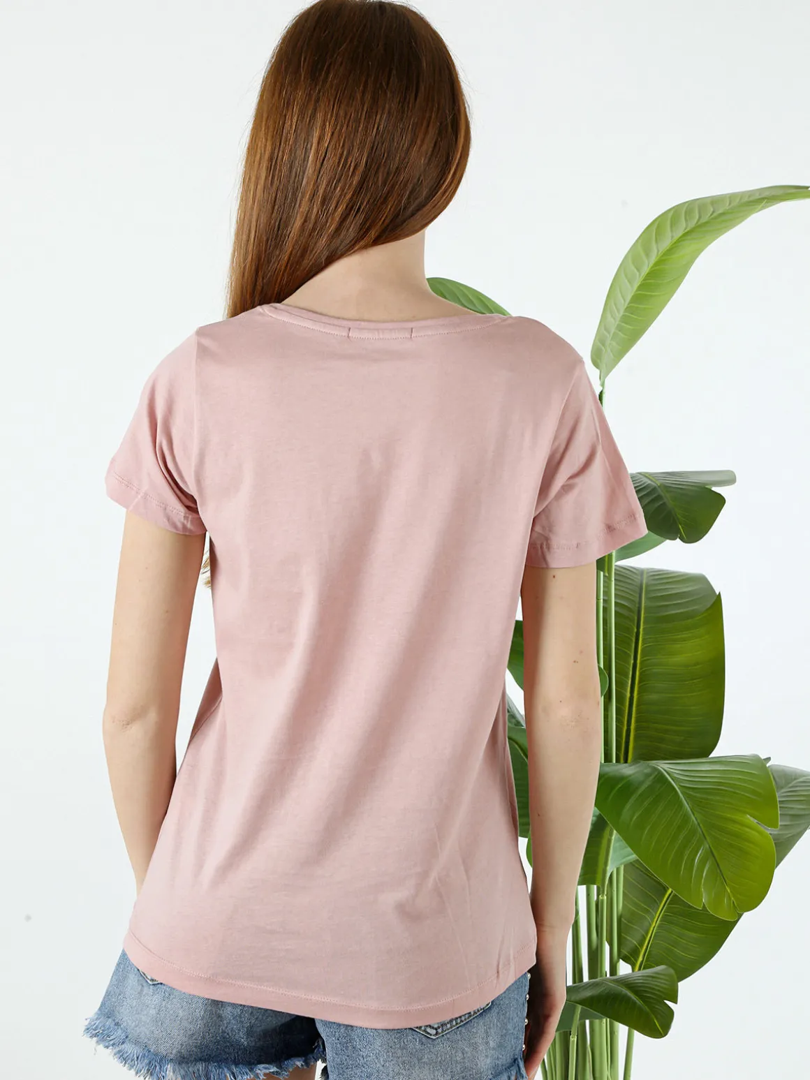 Renato Balestra T-shirt girocollo da donna con stampa colorata - cipria
