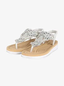 Renda Sandali infradito slip on con strass da donna