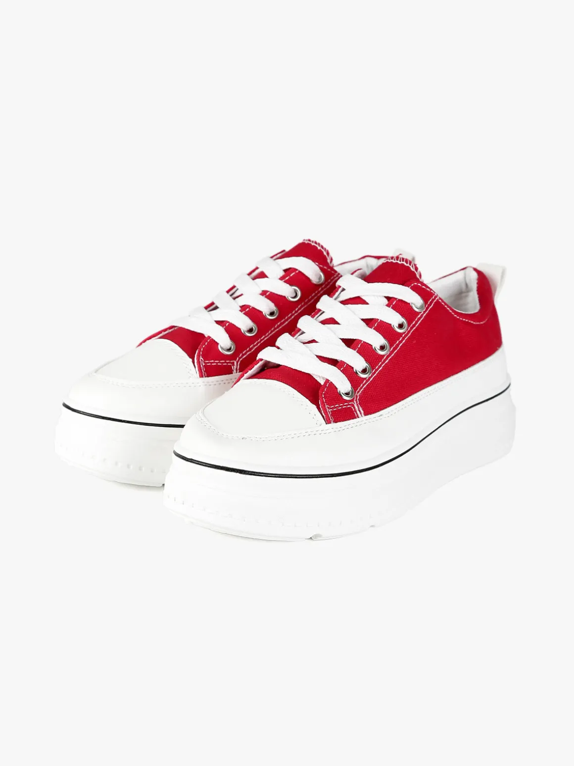 Renda Sneakers donna in tela con platform