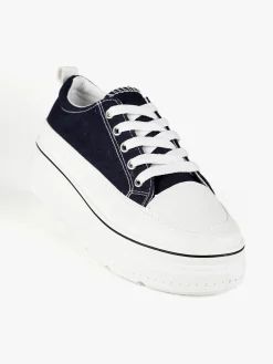 Renda Sneakers donna in tela con platform