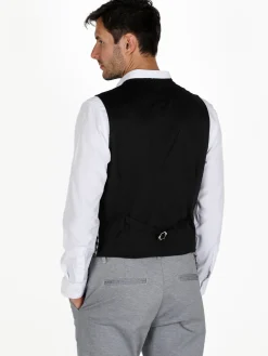 Renever Gilet uomo a quadretti con bottoni