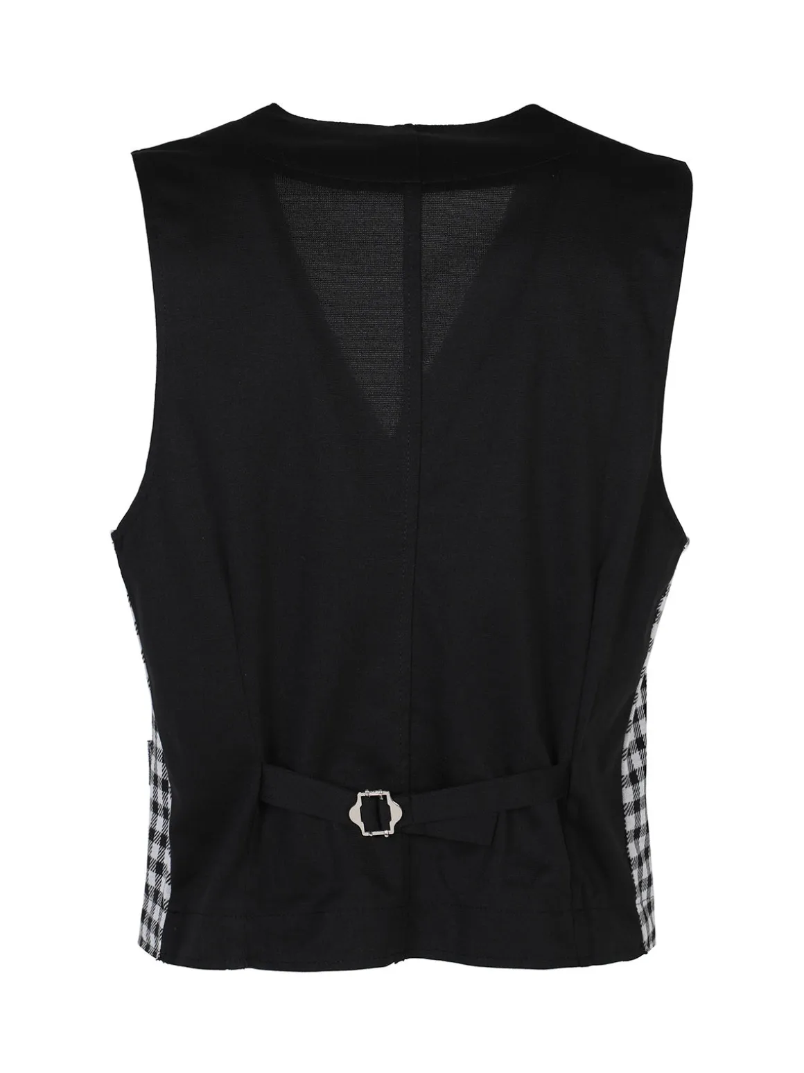 Renever Gilet uomo a quadretti con bottoni