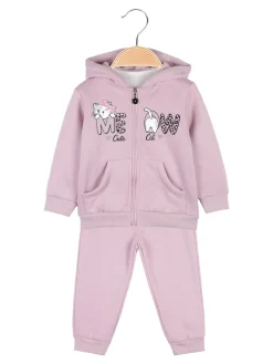 Re Panda Completo tuta da neonata 3 pezzi con cappuccio e zip