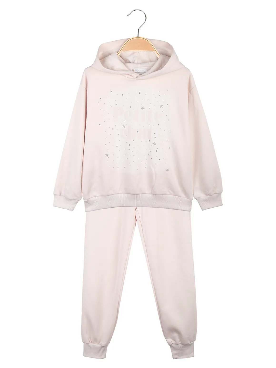 Re Panda Completo tuta 2 pezzi da bambina con cappuccio