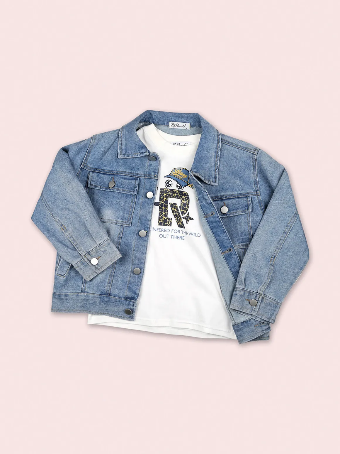 Re Panda Giacca in jeans da bambino - jeans