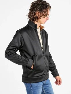Rifle Felpa giacca da uomo con zip intera - nero