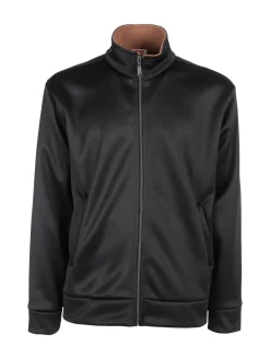 Rifle Felpa giacca da uomo con zip intera - nero
