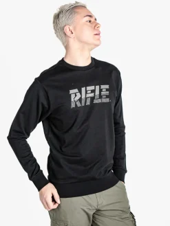 Rifle Felpa girocollo da uomo in cotone