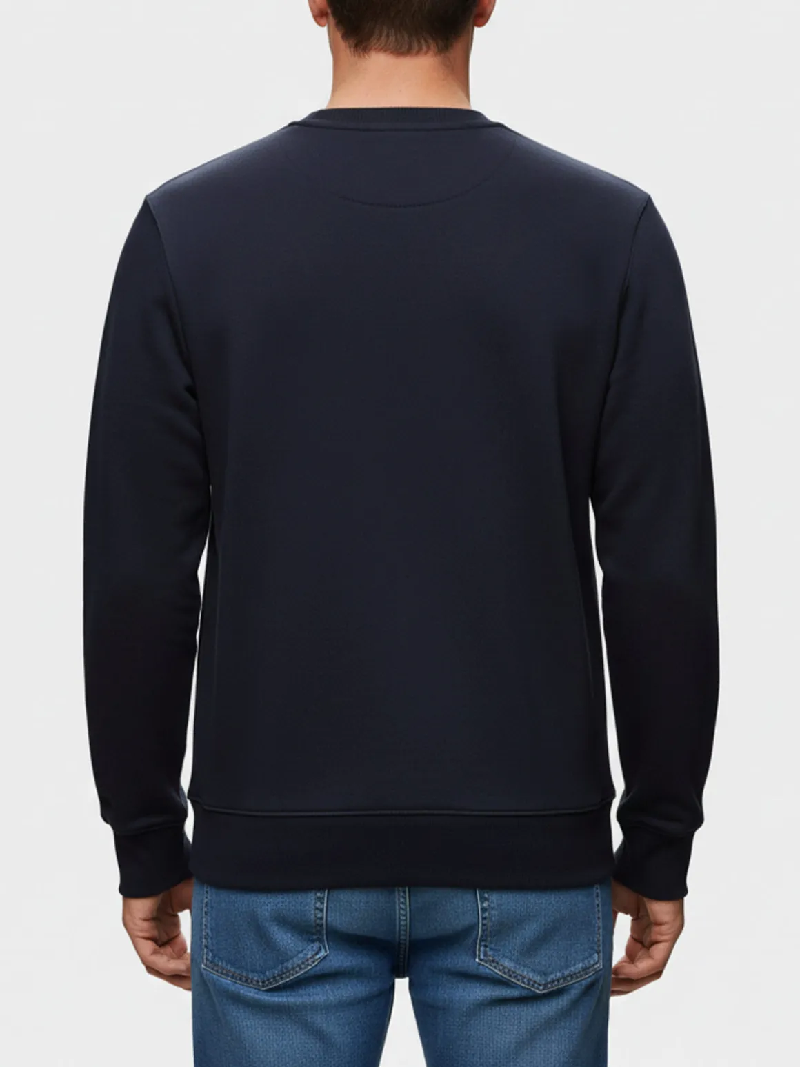 Rifle Felpa girocollo da uomo con logo - blu scuro