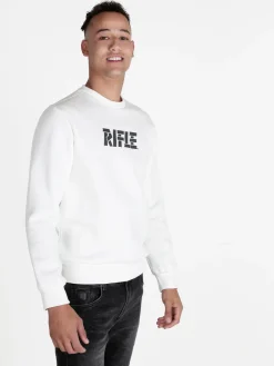 Rifle Felpa girocollo pesante da uomo
