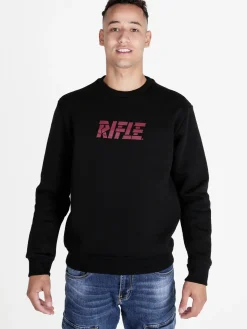 Rifle Felpa girocollo pesante da uomo