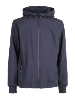 Rifle Giacca da uomo con cappuccio e zip - blu scuro